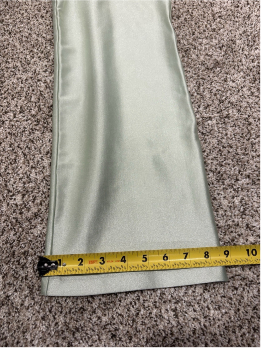 Rezek Studio Corset & Wide Leg Pants Set Green Satin Womens Size S - Picture 7 of 16